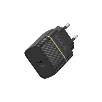 מטען בית מהיר פרימיום USB C 18W - PD וכבל Type- C שחור