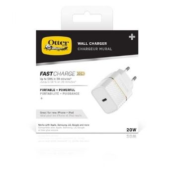 ראש מטען בית Otterbox 30W PD Premium דגם USB-C לבן