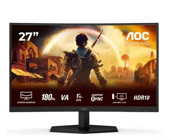 מסך גיימינג קעור 27" AOC C27G42E | קצב רענון 180Hz