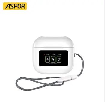 אוזניות אלחוטיות Aspor A630 | תצוגת טעינה חכמה | סאונד איכותי