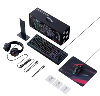 סט גיימינג ONIKUMA TZ5006 | ערכת 5 מוצרים | אוזניות מקלדת ועכבר