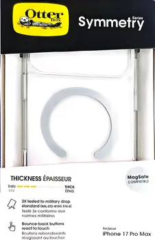 כיסוי אוטרבוקס אייפון 17 פרו מקס | OtterBox Symmetry MagSafe| צבע שקוף