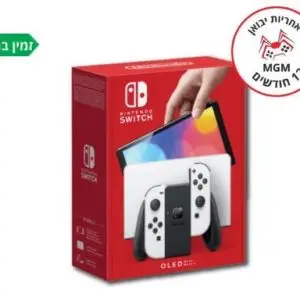 קונסולה נינטנדו NINTENDO SWITCH OLED MODEL WHITE עם שלט אחד