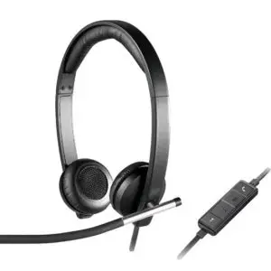 אוזניות למחשב חוטיות עם מיקרופון | Logitech H650E Stereo USB