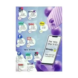 חבילת סים אטרקטיבית בניוד מספר, ללא איבוד מספר קיים או למספר חדש