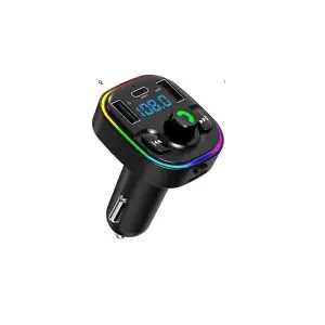 משדר FM | דיבורית בלוטוס לרכב | 2 יציאות USB | יציאת Type-C