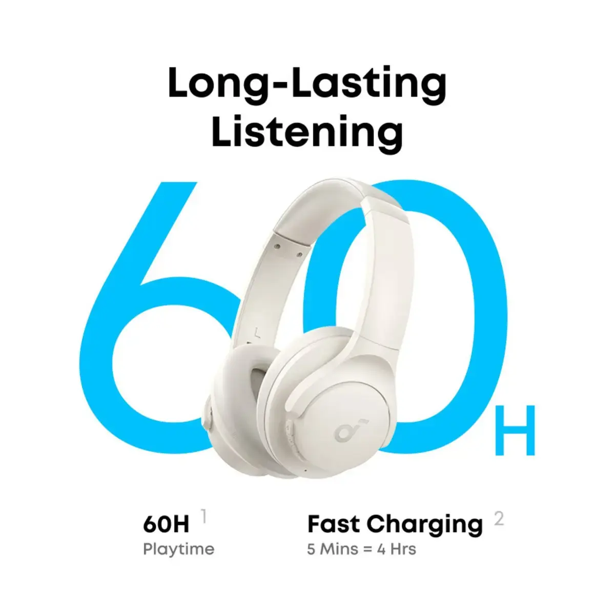 Soundcore Q11i לבנות – סוללה עד 60 שעות אוזניות Soundcore Q11i לבנות – סוללה עד 60 שעות