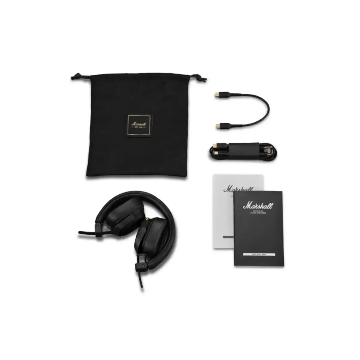 Marshall Milton ANC Accessories אוזניות Marshall Milton ANC עם האביזרים המצורפים