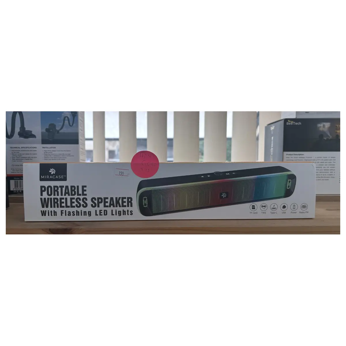 miracase-mbts480-retail-box אריזת רמקול אלחוטי MIRACASE MBTS480