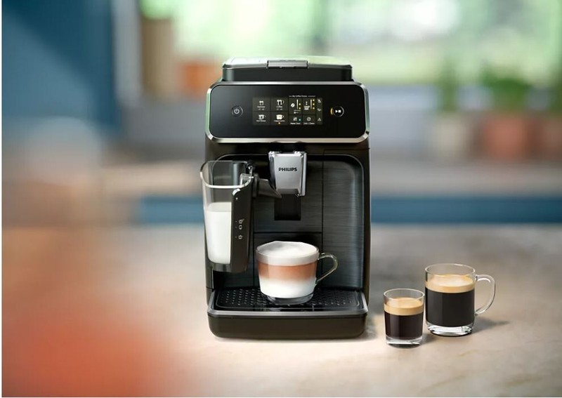 Philips EP2334/10 coffee drinks Philips EP2334/10 LatteGo להכנת קפוצ'ינו אספרסו וקפה