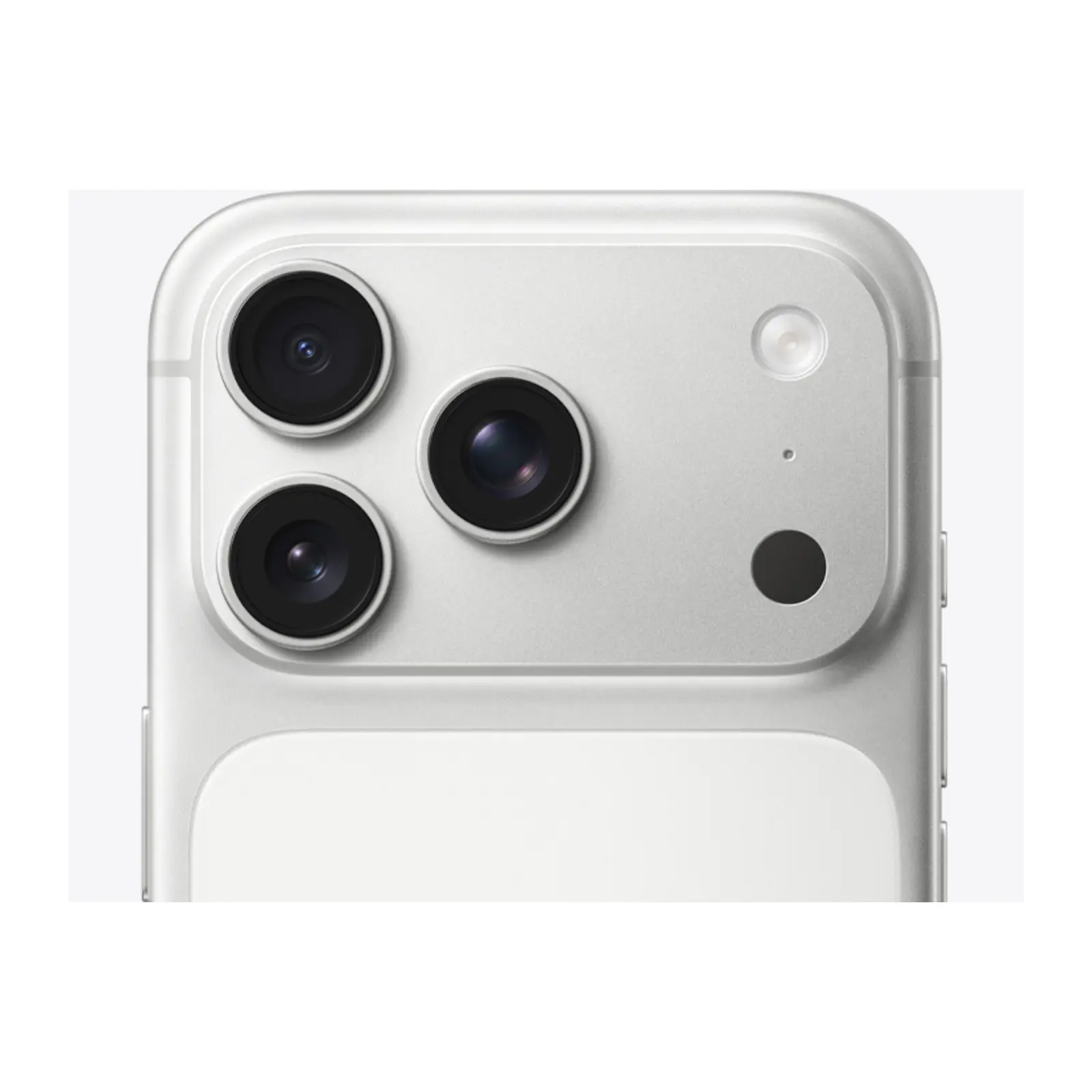 Apple iPhone 17 Pro Silver – תקריב מצלמות תקריב מערכת המצלמות של אייפון 17 פרו כסוף