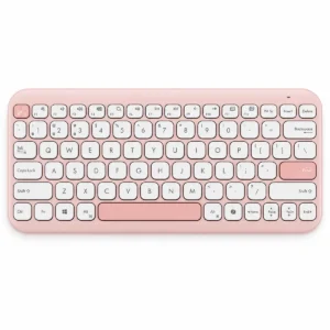 מקלדת אלחוטית ASUS Marshmallow Keyboard KW100 ורודה – תמונה ראשית