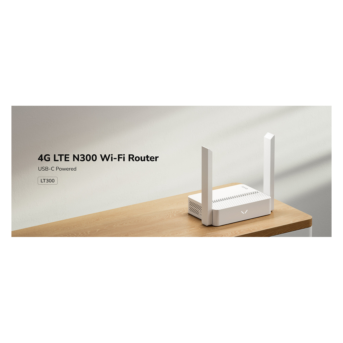 ראוטר עם סים סלולרי אלחוטי Cudy 4G LTE N300 LT300-C 2 ראוטר Cudy LT300-C עם חיבור USB-C