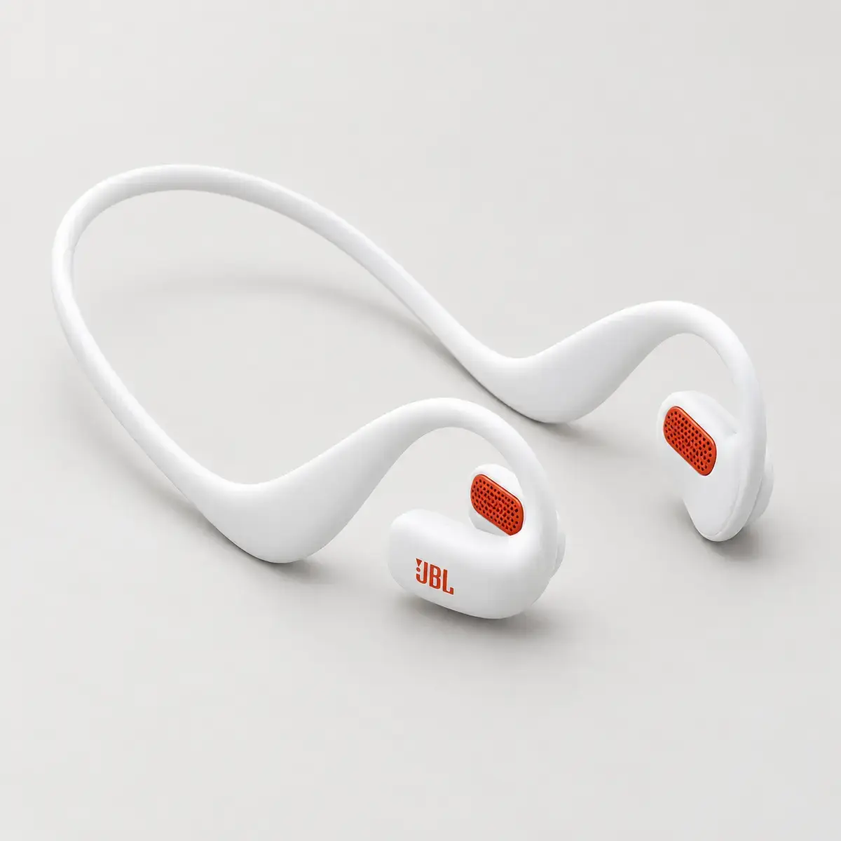 JBL Endurance Pace לבן – זווית נגדית אוזניות JBL Endurance Pace לבנות מזווית נגדית