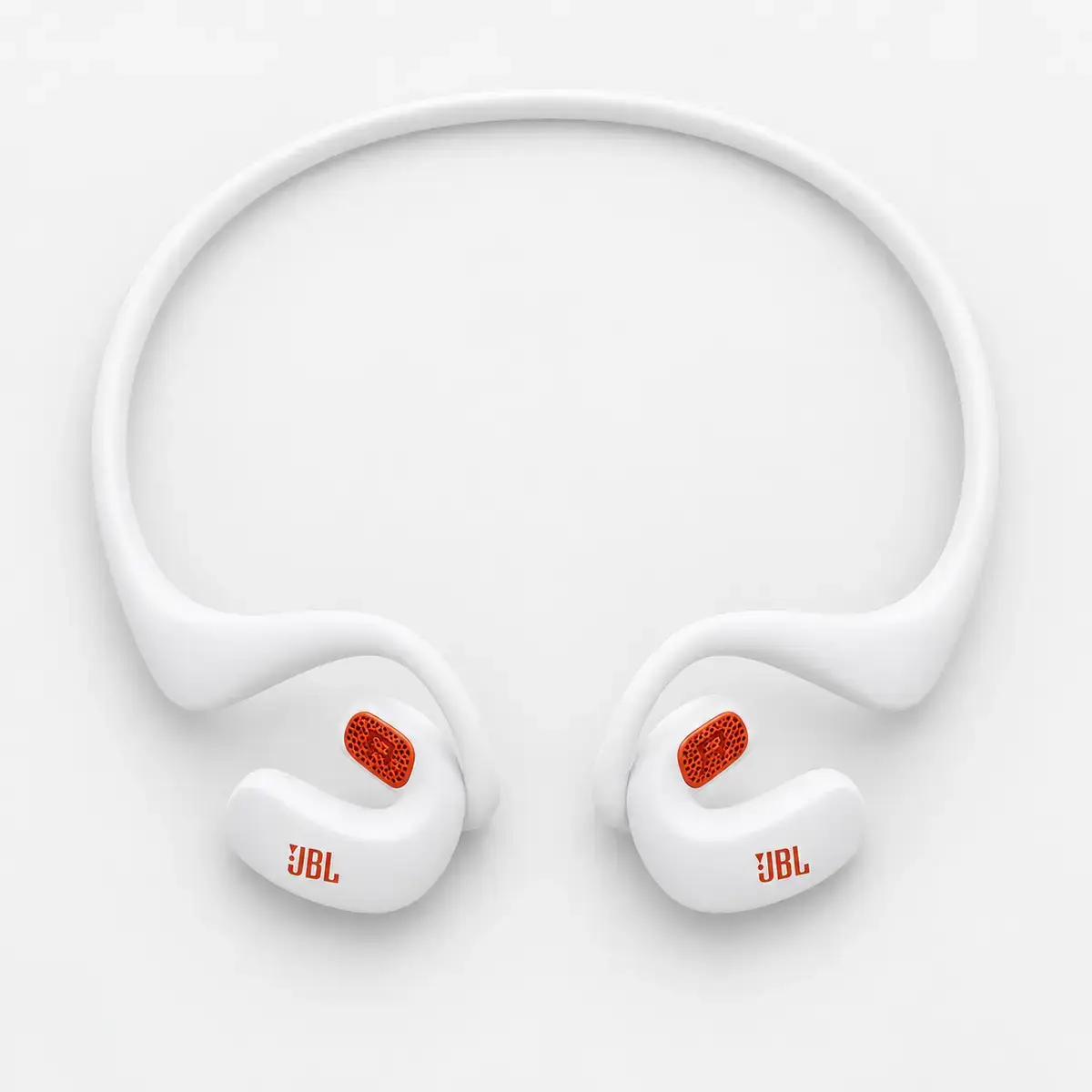 JBL Endurance Pace לבן – מבט על אוזניות JBL Endurance Pace לבנות במבט מלמעלה