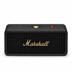 marshall emberton iii black brass white front
