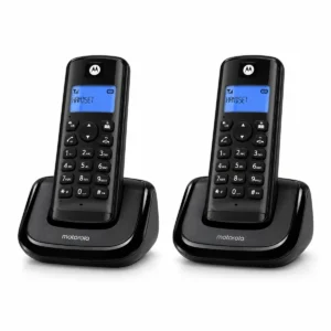 Motorola T202 Plus שחור – שתי שלוחות טלפון אלחוטי על בסיסים