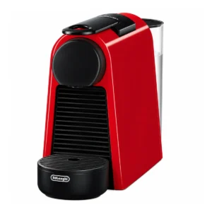 מכונת קפה נספרסו De’Longhi Essenza Mini EN85.R אדומה על רקע לבן – תמונה ראשית