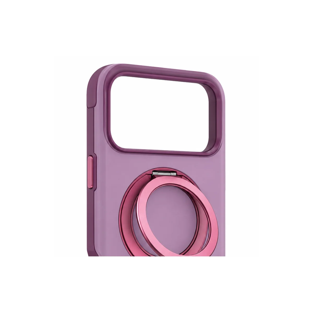 כיסוי PureGear DualTek 360 לאייפון 18 Pro Max עם MagSafe ומעמד מסתובב – סגול 4 כיסוי PureGear DualTek 360 סגול לאייפון 18 Pro Max – תקריב פרטי הכיסוי להמחשה