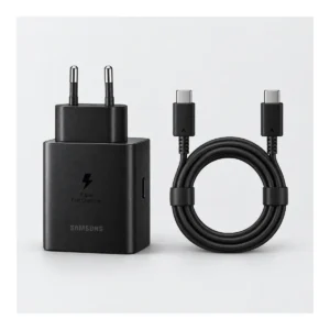 מטען מהיר Samsung 45W PD עם כבל USB-C ‏5A – שחור – תמונה ראשית