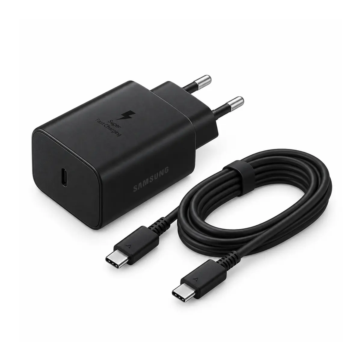 מטען מהיר Samsung 45W PD עם כבל USB-C ‏5A – שחור – מבט נוסף