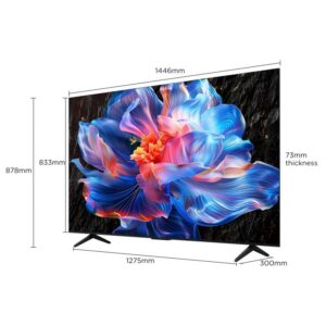 עובי מסך TCL 65P69K מהצד