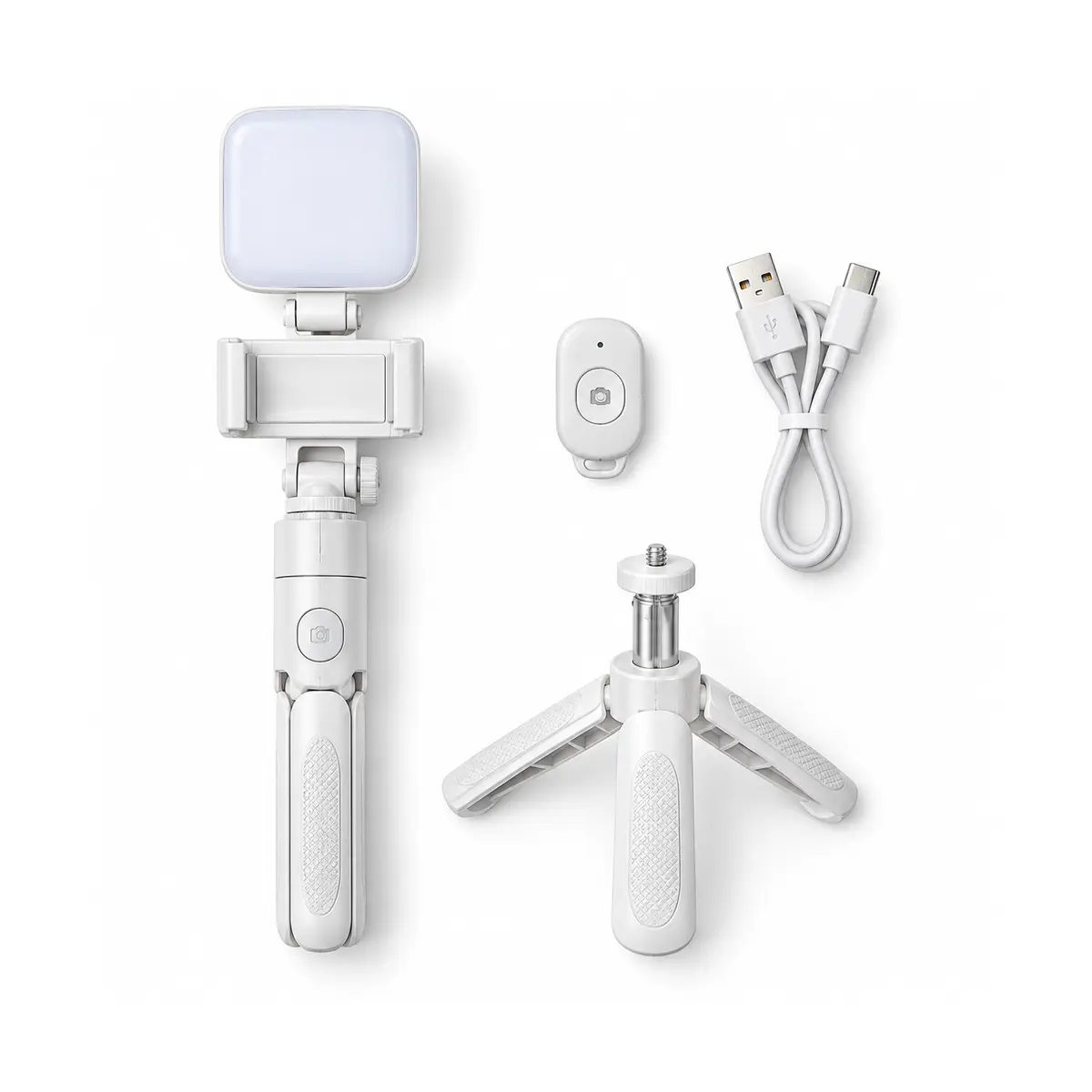 energy-p40d-square-light-accessories אביזרי תאורת צילום ENERGY P40D מחזיק טלפון שלט וכבל USB