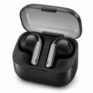 אוזניות Samsung Galaxy Buds4 שחורות עם ANC ומארז טעינה – תמונה ראשית
