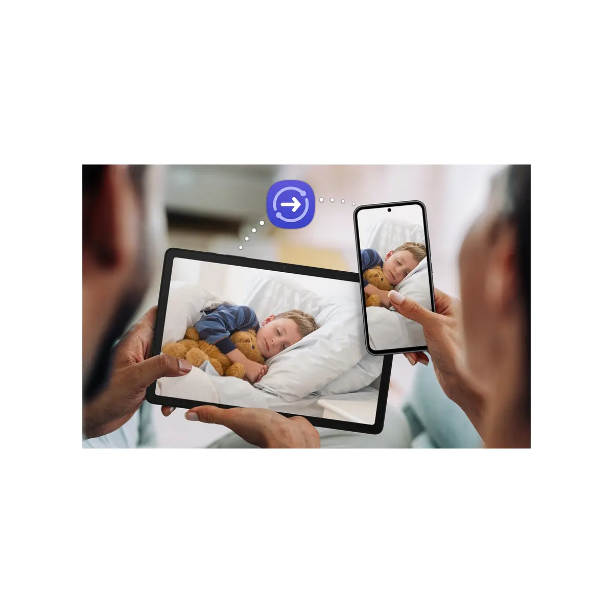 שיתוף קבצים Quick Share בטאבלט Samsung Galaxy Tab A9+