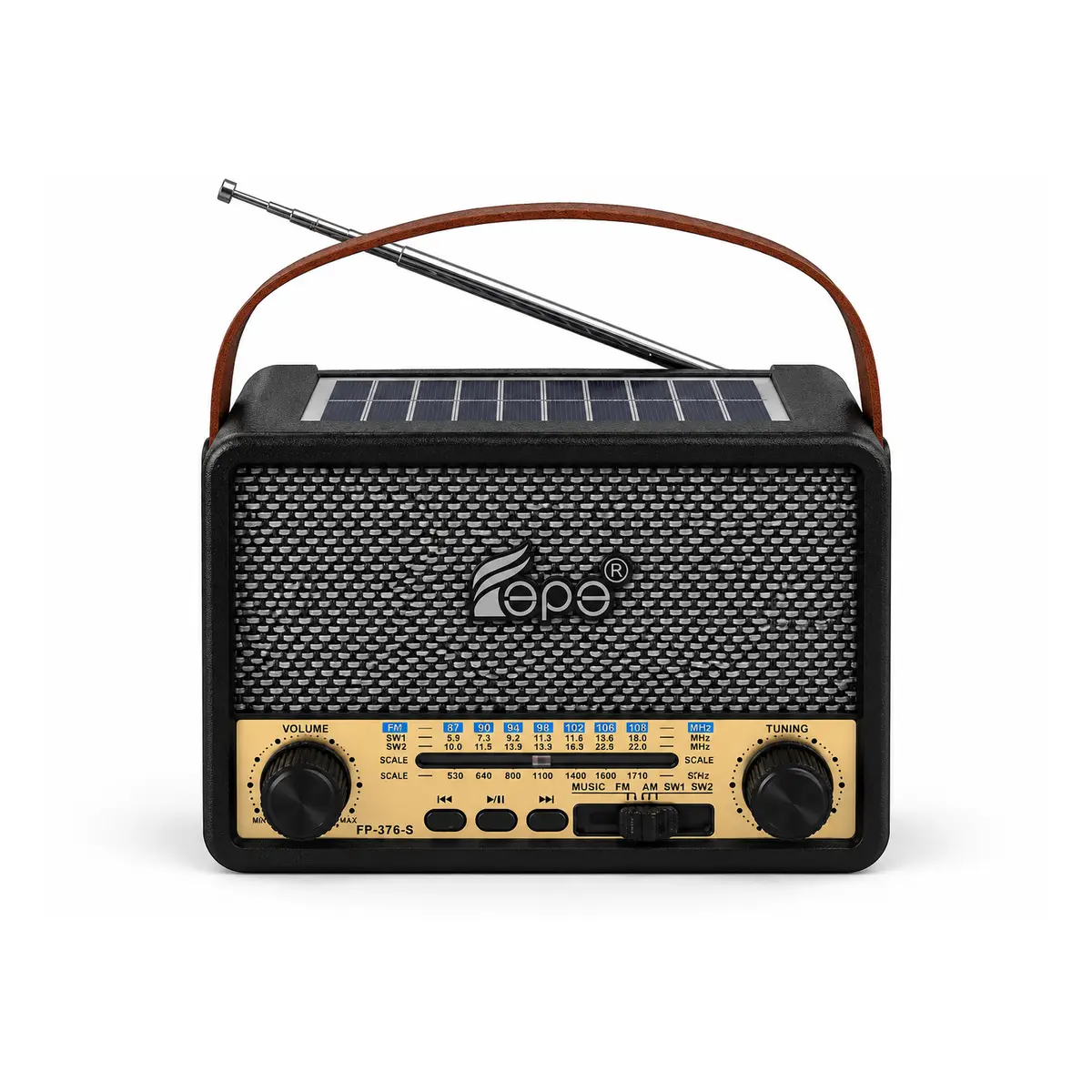 רדיו FPE FP-376-S מבט קדמי עם קליטת FM AM SW